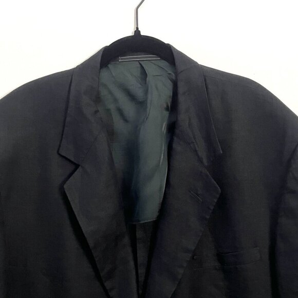 VINTAGE GEIGER NAVY BLUE 3/4 SLEEVE WOOL CARDIGAN JACKET XS - Picture 8 of 11